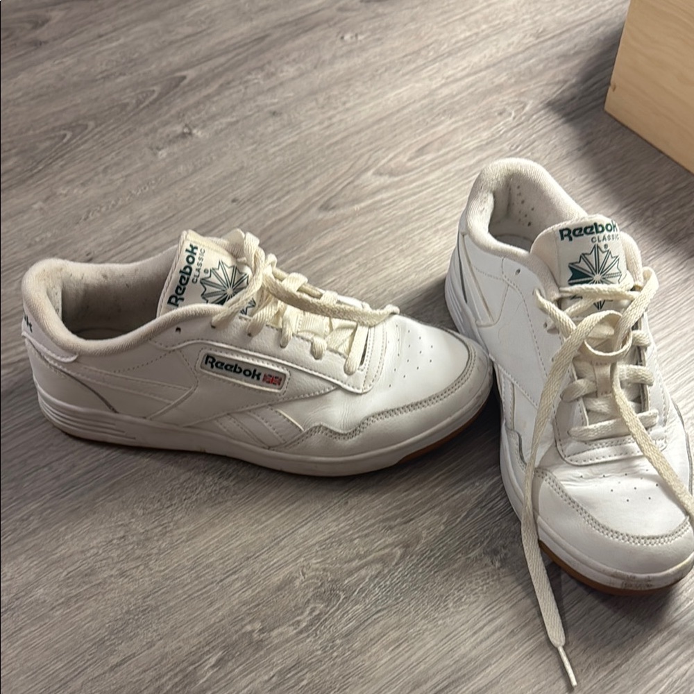 Reebok White Leather Sneakers